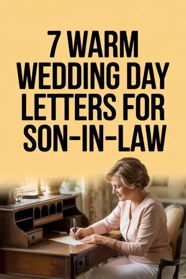 Wedding Letters For Son In Law