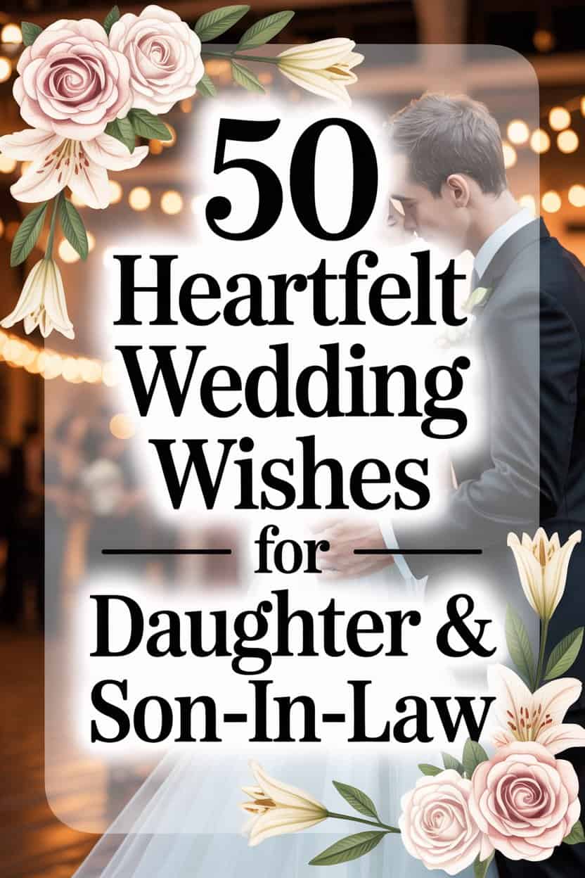 50+ Heartfelt Wedding Wishes for Daughter & SoninLaw